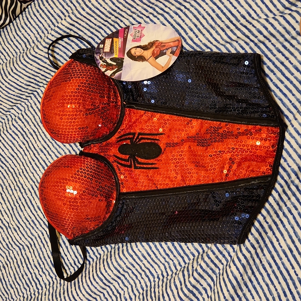 NWT Spider Girl Corset Top
